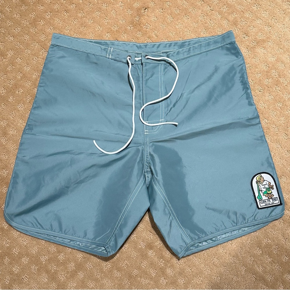 Katin men’s swim trunks with snap button fly and patch